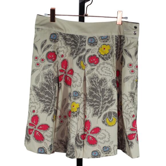 Nike Golf Skort Pockets All Over Print Beige Flower Floral Large - Picture 2 of 16